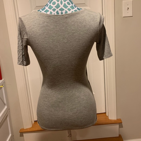 Body suit - cotton/spandex- gray - Small - Picture 3 of 4